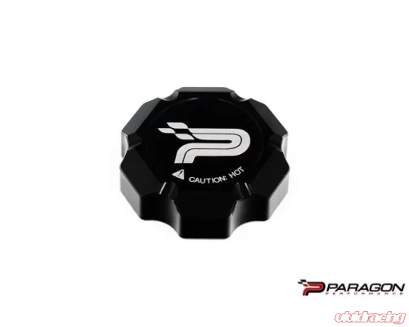 Paragon Performance Black Coolant Cap Cover Chevrolet C8 Corvette 2020-2023